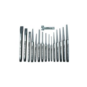 Vágó kiütő pontozó készlet, colos, 16 darabos