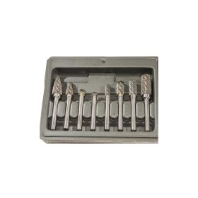   Turbómaró készlet kemény fémhez, kereszt fogazás, 8 darabos