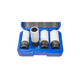   Rászorult/külső sérült csavar leszedő légkulcsfej készlet, 1/2", 4 darabos