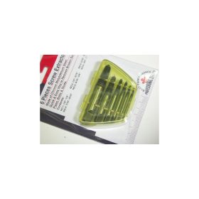 Törött csavar kitekerő készlet, 6 darabos