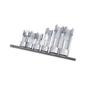   Nyitott crowafej készlet, metrikus, 1/2" és 3/8", 6 darabos