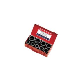 Légkulcsfej készlet, metrikus,1", 9 darabos