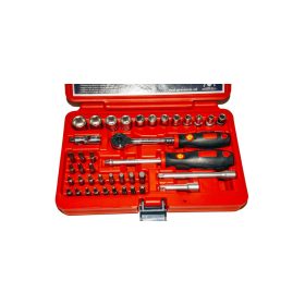Crowafej és bit készlet, metrikus 1/4", 40 darabos