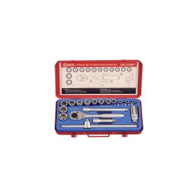 Crowafej készlet, metrikus, 3/8", 18 darabos