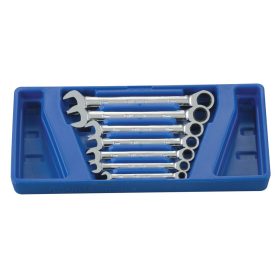 Racsnis csillag-villás kulcs készlet, 8-19mm, 7 darabos