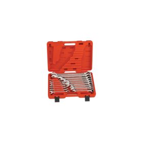 Racsnis csillag-villás kulcs készlet, 8-32mm, 17 darabos