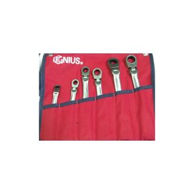 Racsnis csillagkulcs készlet, csuklós, 8-19mm, 6 darabos