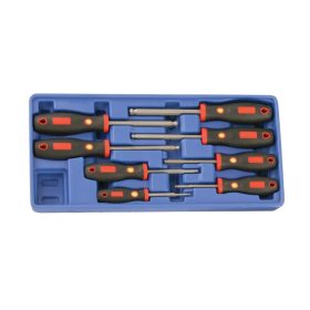   Csavarhúzó készlet, imbusz, metrikus, gömbvégű, 8 darabos