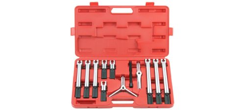 Univerzális csapágylehúzó készlet, 2 és 3 körmös, 30-130mm, 13 darabos