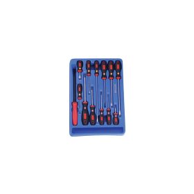   Csavarhúzó készlet, csillag és laposfejű + pájszer, 13 darabos