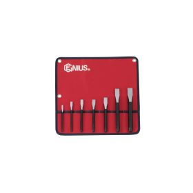 Hidegvágó szett (lapos véső), 7 darabos