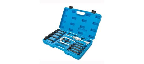 Belső csapágy és szilent (persely) kihúzó készlet csúszókalapáccsal, 16 darabos 