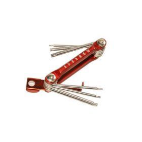 T-torxkulcs készlet, összecsukható, 7 darabos