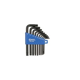 T-torxkulcs készlet, L-alakú, 10 darabos