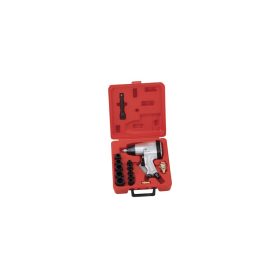 Légkulcs készlet, 1/2", metrikus, 16 darabos