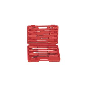   Csavarhúzó készlet, csillag és laposfejű + pajszer, 15 darabos