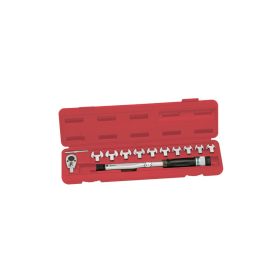   Nyomatékkulcs készlet, 3/8" crowa és villáskulcs, 110Nm, 12 darabos