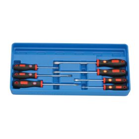 Csavarhúzó készlet, csillag és laposfejű, 7 darabos