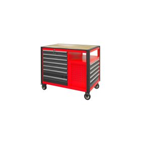 Gurulós satupad, 12 fiók + 2polc, 1.1m