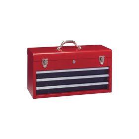 Hordozható szerszámos láda, 1 rekeszes + 3 fiókos