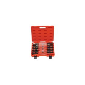   Csavarhúzó készlet, üthető, csillag-lapos-pozidriv, 12 darabos