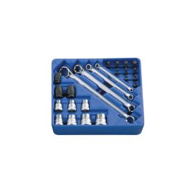 Torx készlet, E+T típusú, 24 darabos