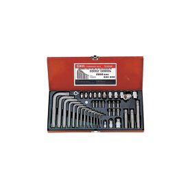   Torx készlet, E+T típusú 1/4", 3/8", 1/2", 40 darabos 