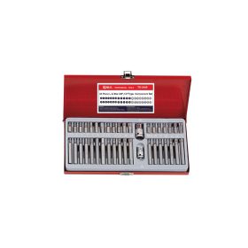   T-torx, imbusz, XZN bit készlet + 3/8" és 1/2" crowa foglalat, 40 darabos