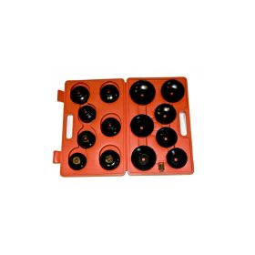   Olajszűrő leszedő dugókulcs készlet, 3/8", 15 darabos
