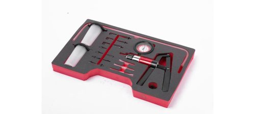 Szívó/nyomó vákuum pumpa és légtelenítő készlet, 22 darabos