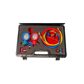   Klíma nyomásvizsgáló csaptelep és tömlő készlet, 8 darabos